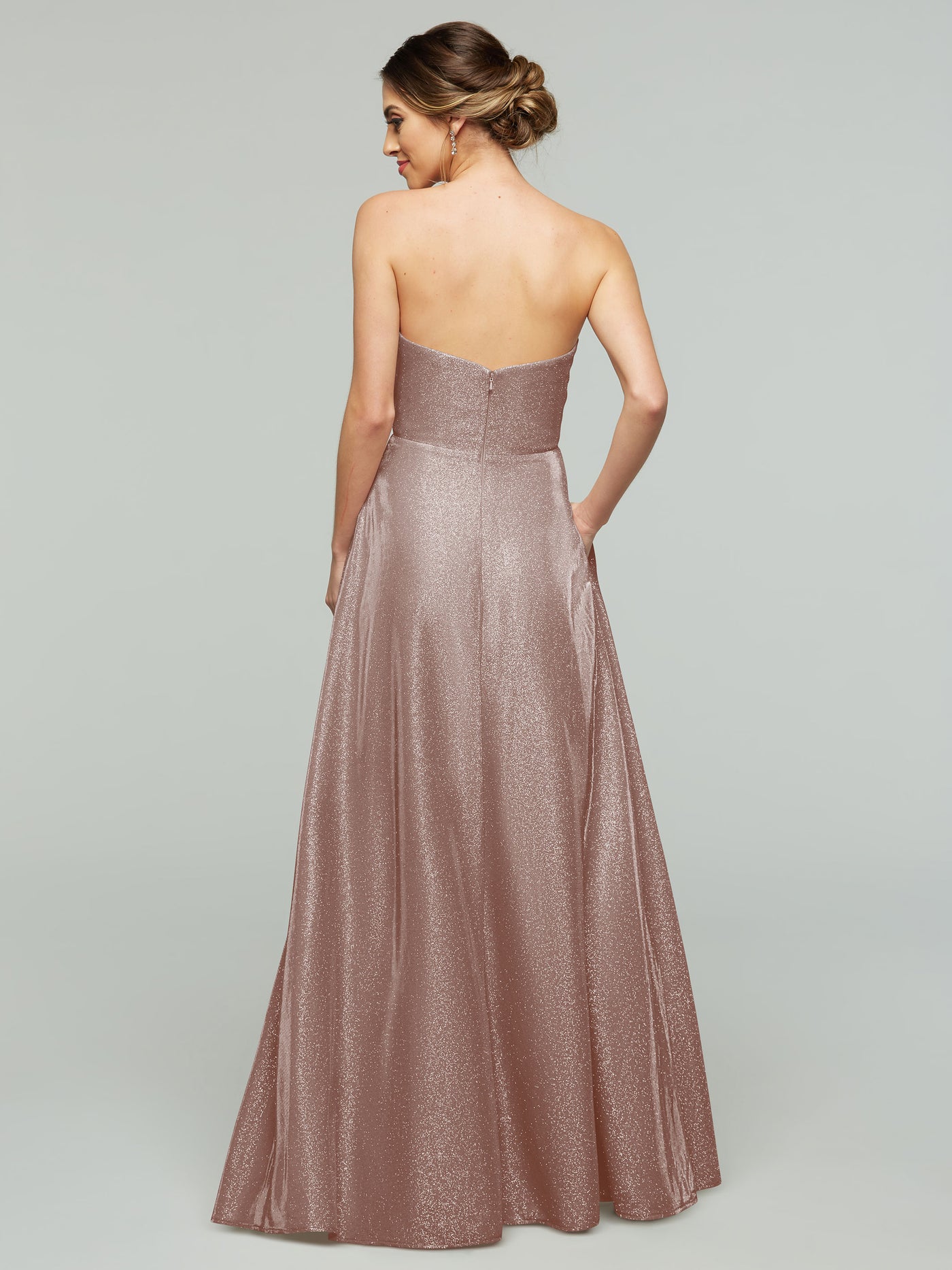 84012 - Tried On Sample - Glitter Knit A-Line Dress with Pockets